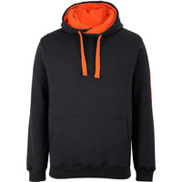 JB's Wear 6CFH 350 Premium Trade Hoodie - Front View | color:Black/Orange|view:front