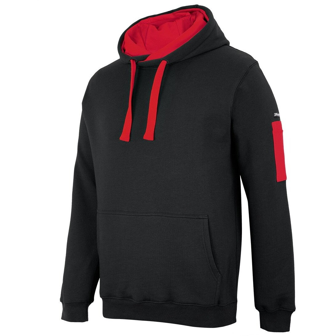 JB's Wear 6CFH 350 Premium Trade Hoodie - Side View | color:Black/Red|view:side