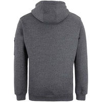 JB's Wear 6CFH 350 Premium Trade Hoodie - Back View | color:Charcoal Marle/Black|view:back