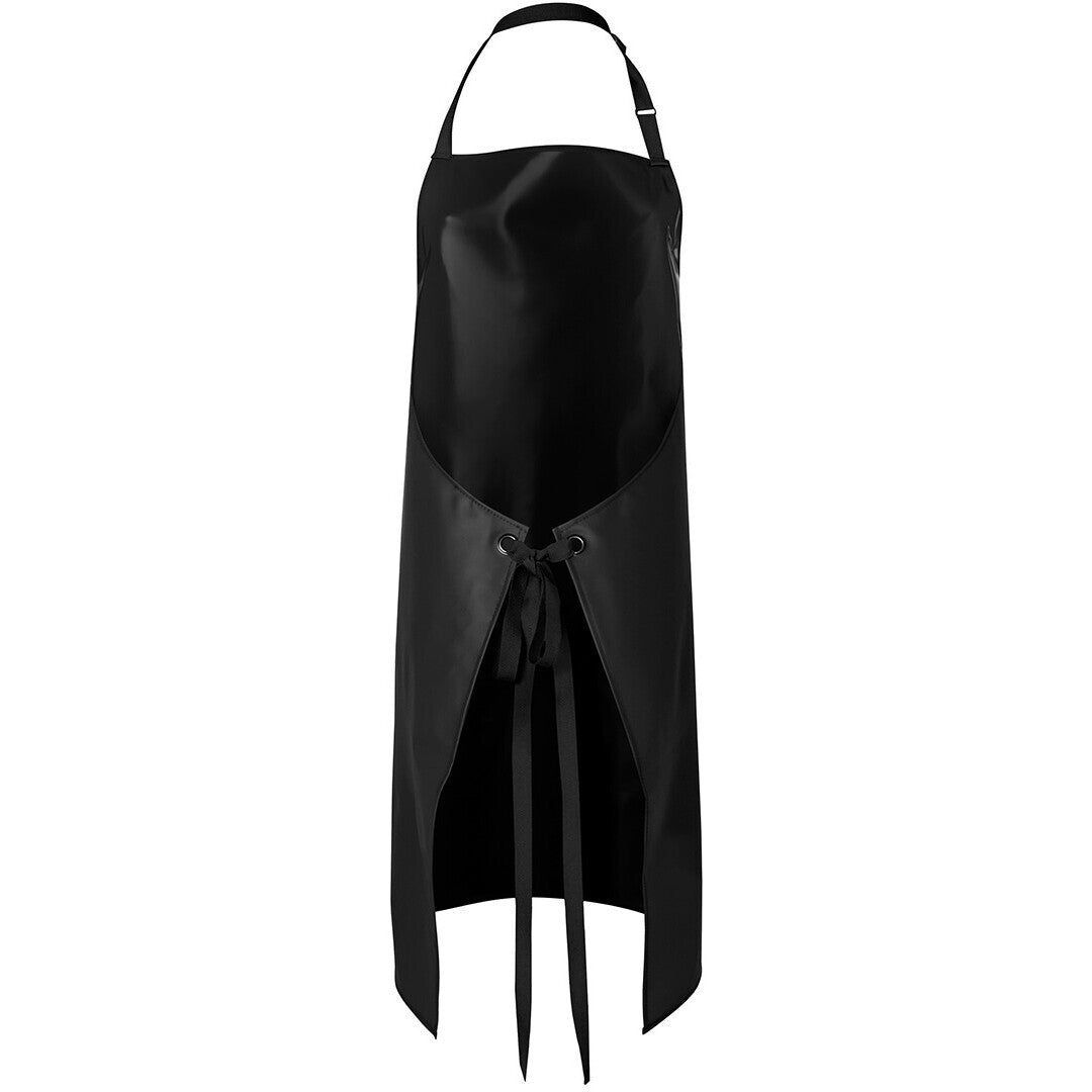 JB's Wear 5AVBI 490gsm Vinyl 60x90 Bib Apron - Back View | color:Black|view:back