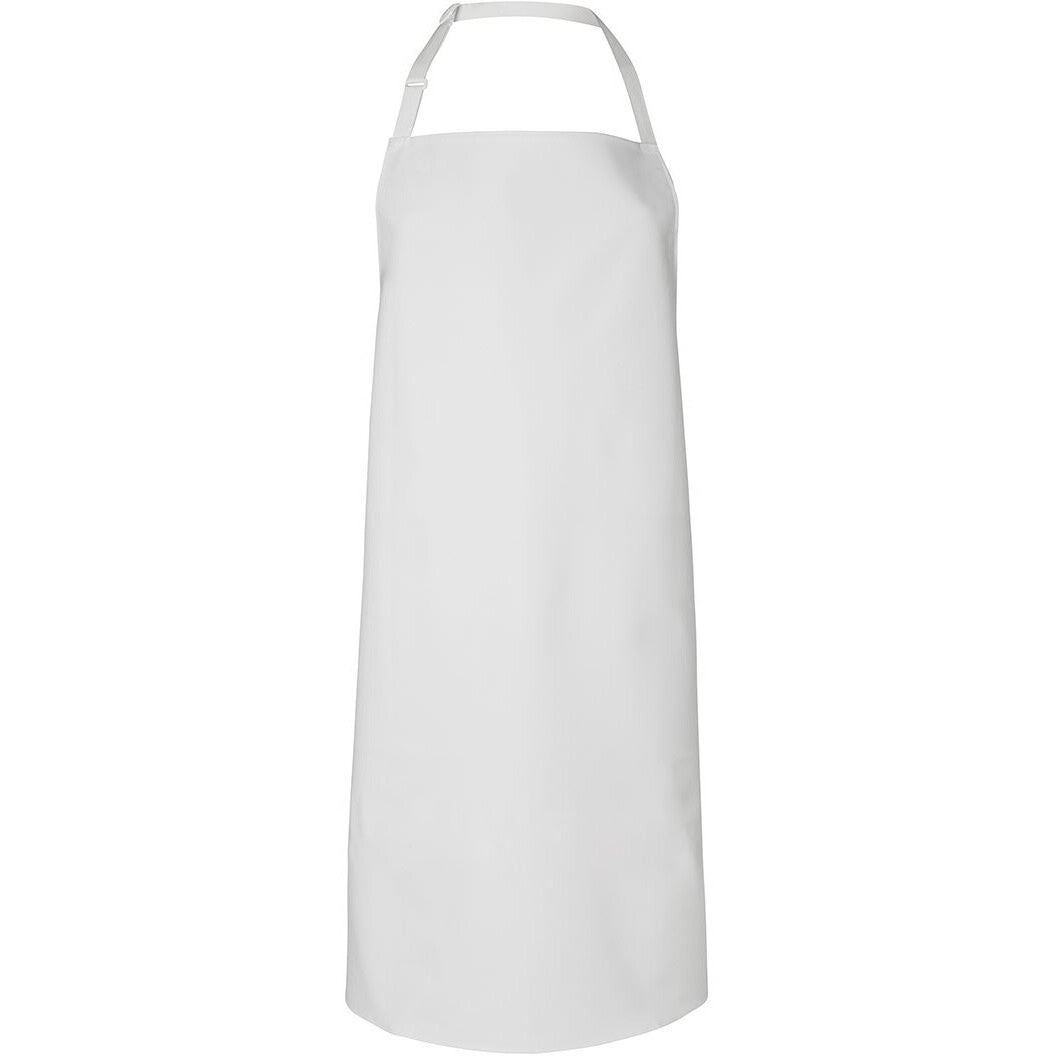 JB's Wear 5AVBI 490gsm Vinyl 60x90 Bib Apron - Front View | color:White|view:front