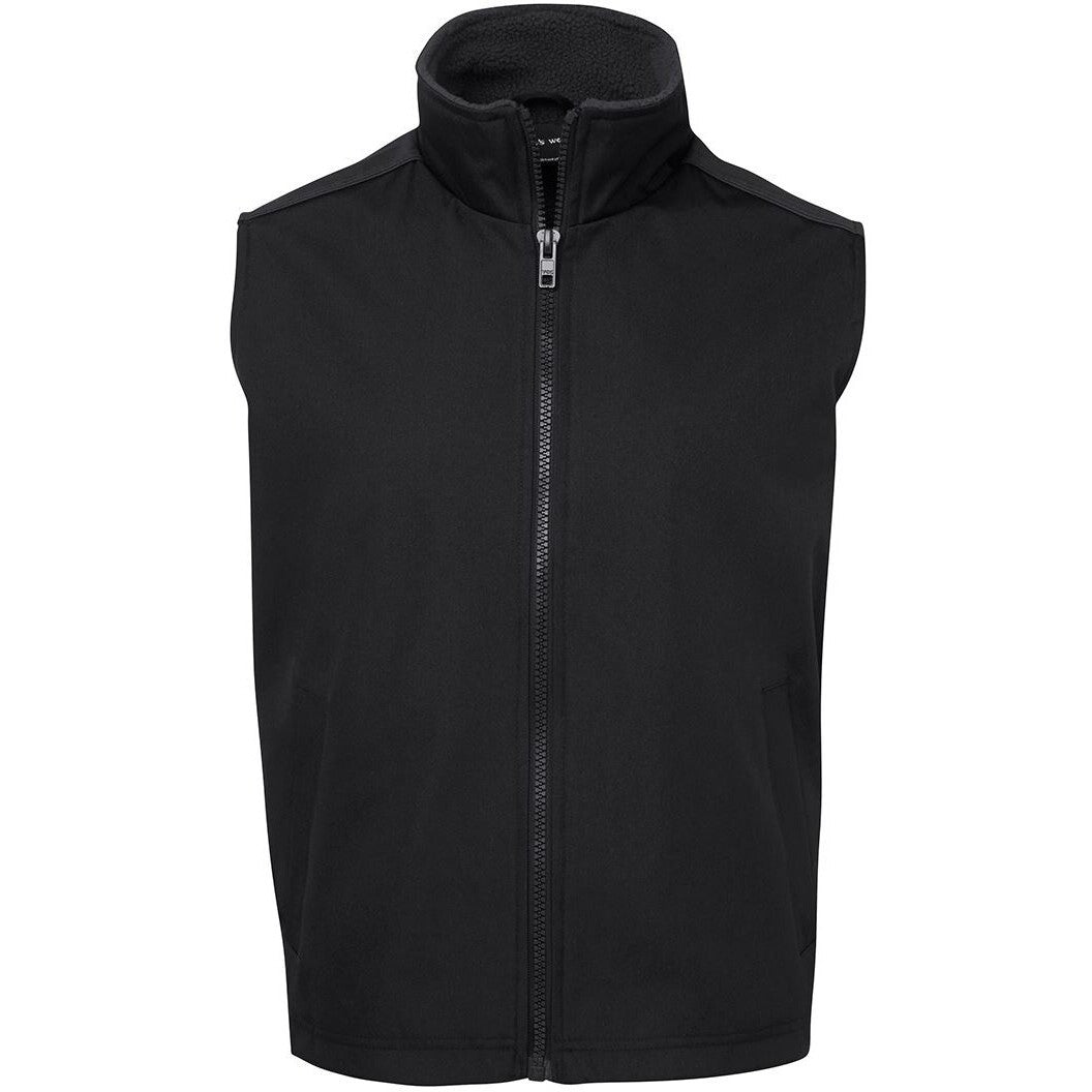 JB's Wear 6ATV A.T. Vest - Front View | color:Black/Charcoal|view:front