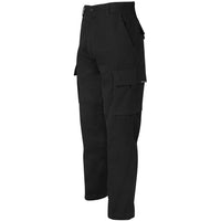 JB's Wear 6MP Adults and Kids Mercerised Work Cargo Pant - Side View | color:Black|view:side