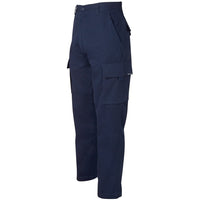 JB's Wear 6MP Adults and Kids Mercerised Work Cargo Pant - Side View | color:Navy|view:side