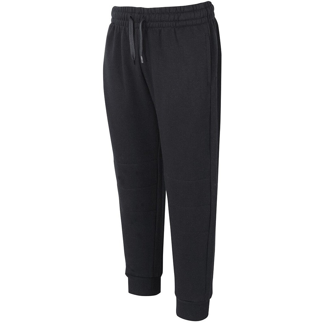 JB's Wear 3PFC Adults & Kids Cuffed Track Pant - Side View | color:Black|view:side