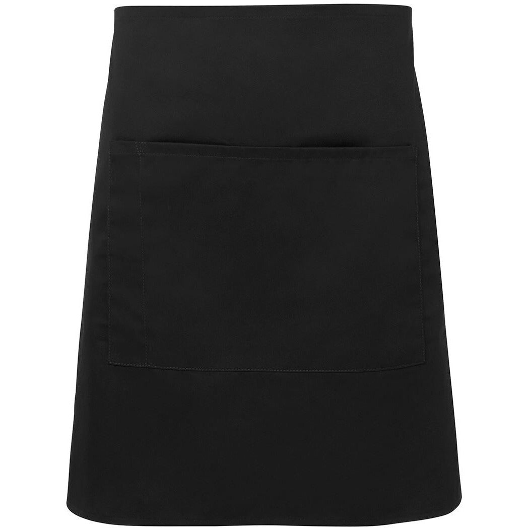 JB's Wear 5A Apron With Pocket - Front View | color:Black|view:front