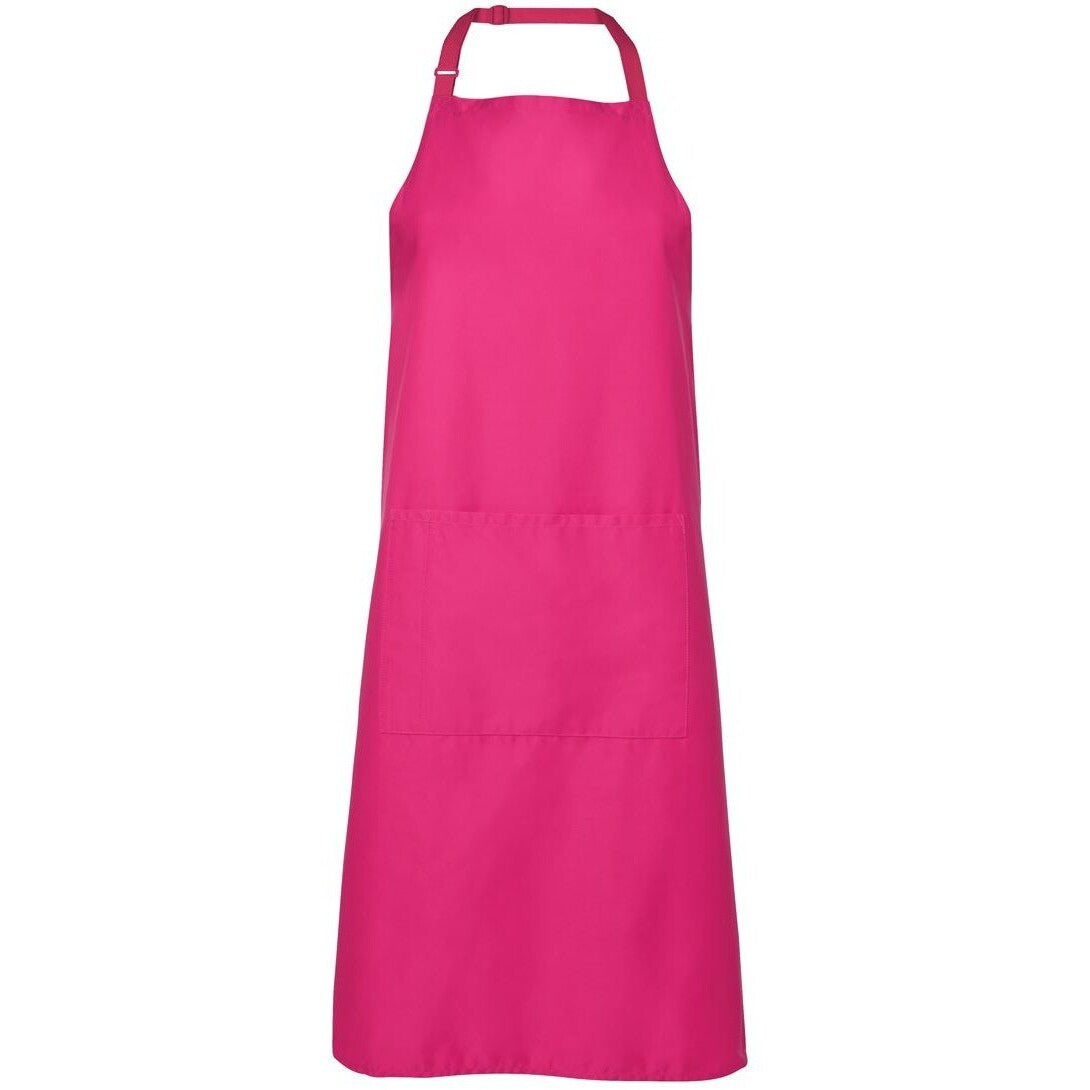 JB's Wear 5A Apron With Pocket - Front View | color:Hot Pink|view:front