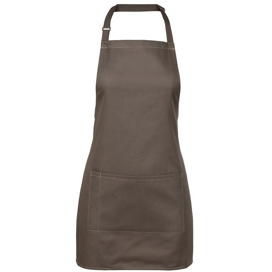 JB's Wear 5A Apron With Pocket - Front View | color:Latte|view:front