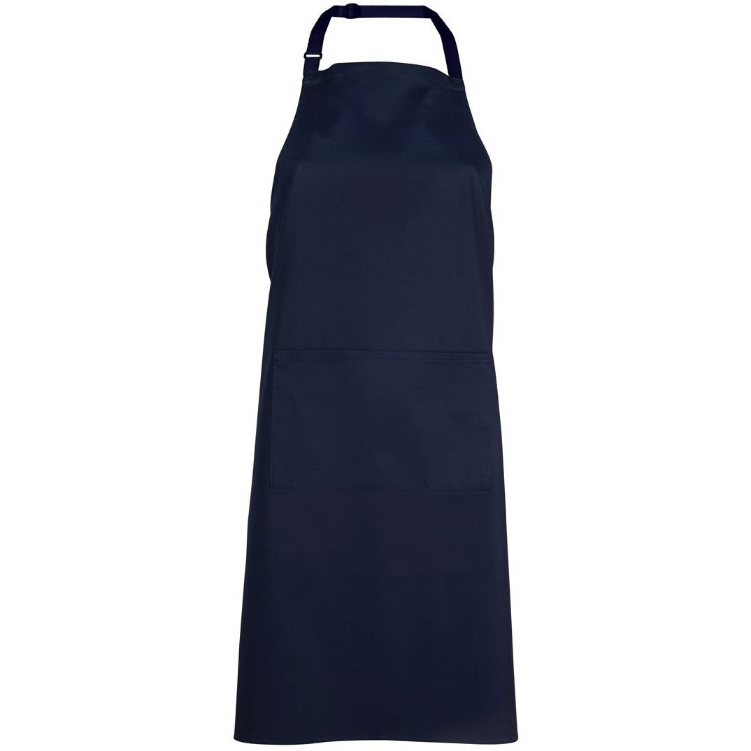 JB's Wear 5A Apron With Pocket - Front View | color:Navy|view:front