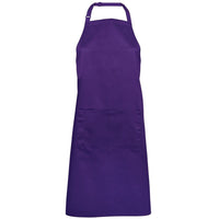 JB's Wear 5A Apron With Pocket - Front View | color:Purple|view:front