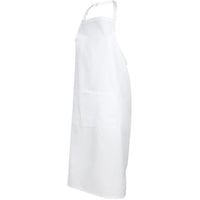 JB's Wear 5A Apron With Pocket - Side View | color:White|view:side