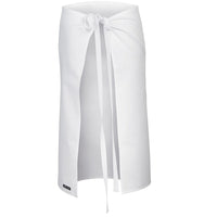 JB's Wear 5PC Apron Without Pocket - Back View | color:White|view:back