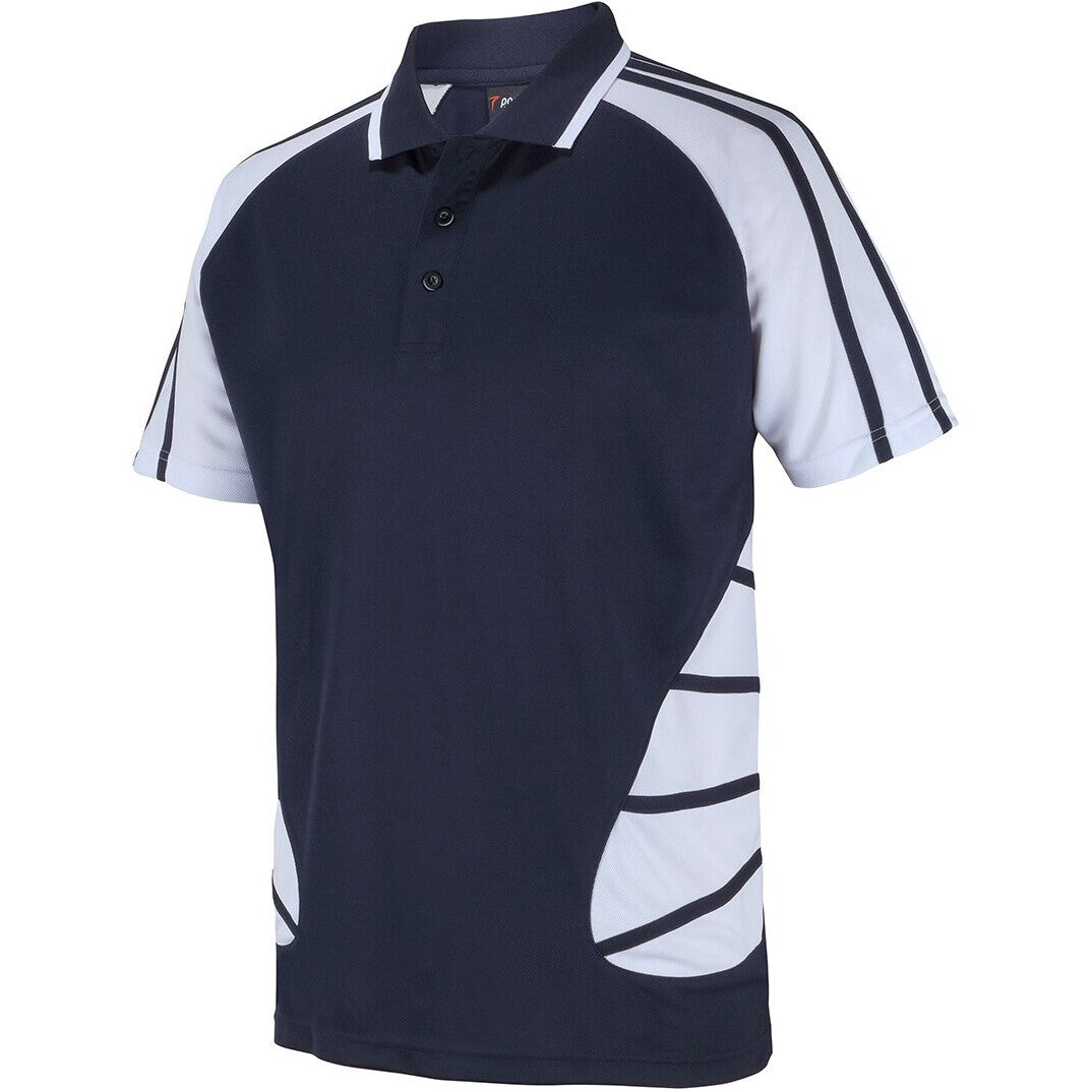 JB's Wear 7APS Arachnid Polo - Side View | color:Navy/White|view:side