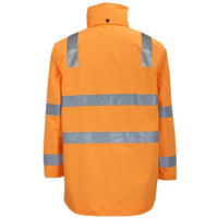 JB's Wear 6DARL AUST. Rail (D+N) Zip Off Sleeve Longline Jacket - Back View | color:Orange|view:back