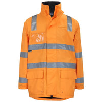 JB's Wear 6DARL AUST. Rail (D+N) Zip Off Sleeve Longline Jacket - Front View | color:Orange|view:front