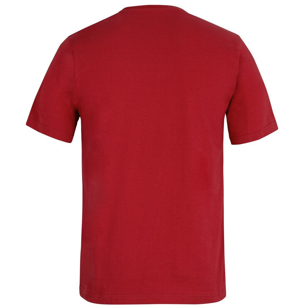 JB's Wear 1JT Bobbin Tee - Back View | color:Red|view:back