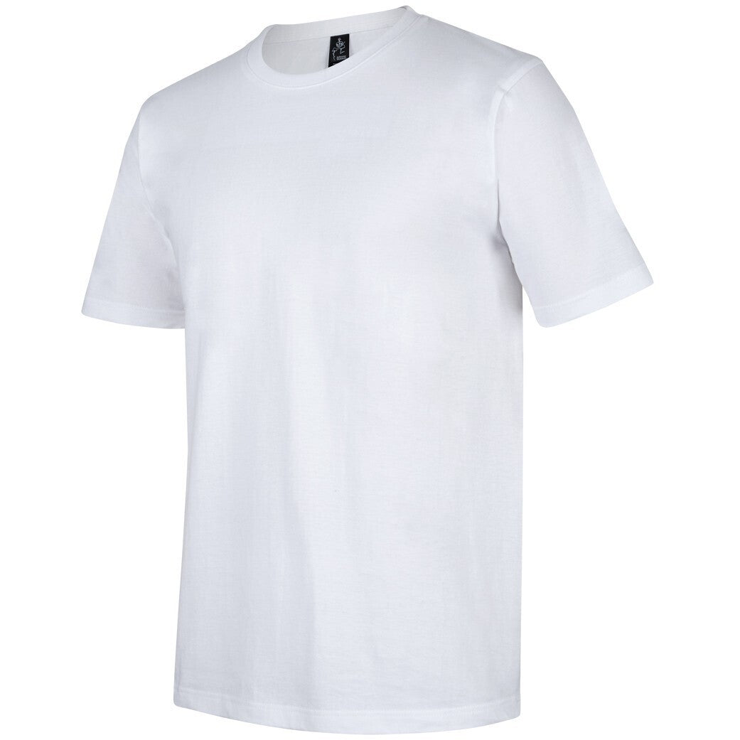JB's Wear 1JT Bobbin Tee - Side View | color:White|view:side