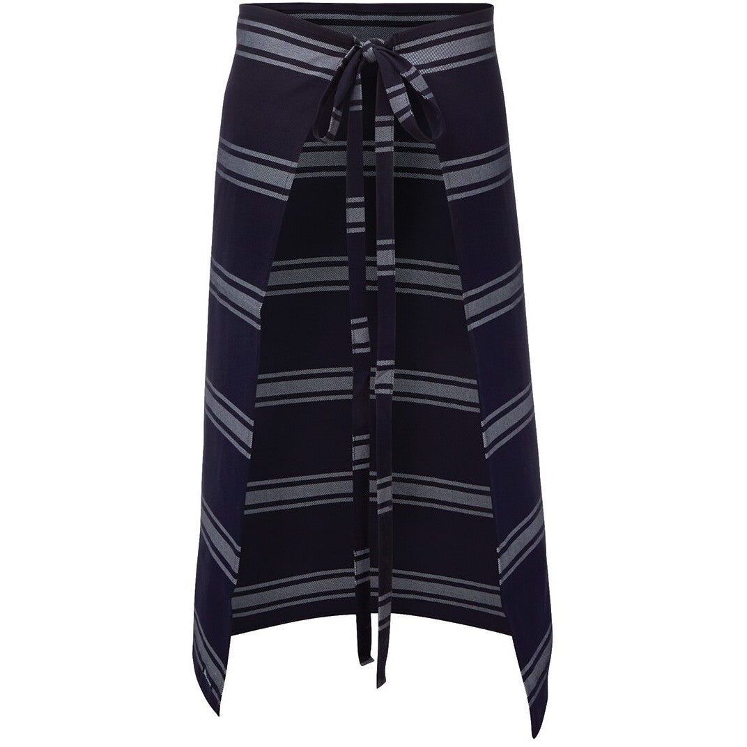 JB's Wear 5BA Butcher's Apron - Back View | color:Navy/White|view:back