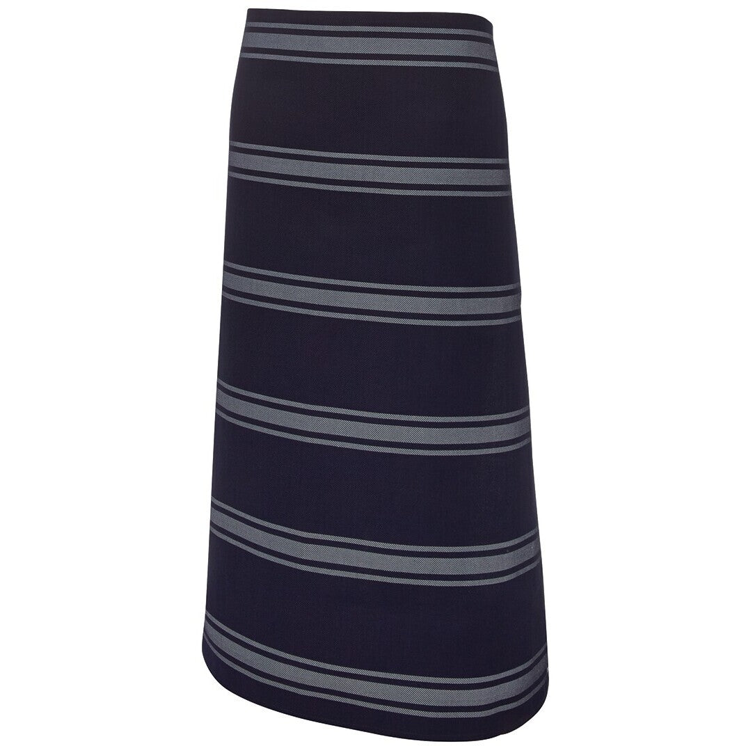 JB's Wear 5BA Butcher's Apron - Side View | color:Navy/White|view:side