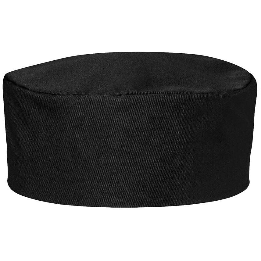 JB's Wear 5FC Chef's Cap - Front View | color:Black|view:front