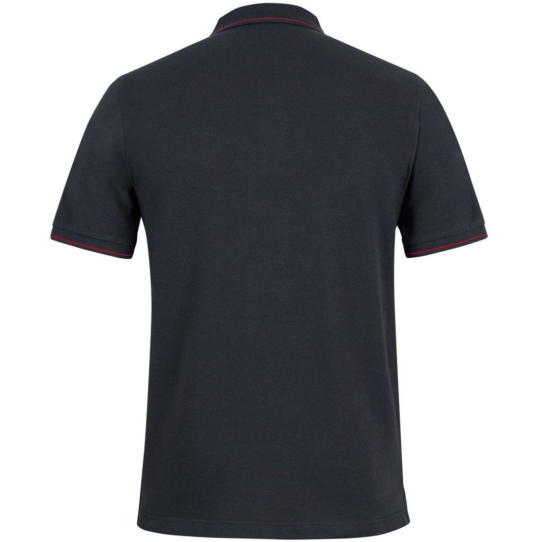 JB's Wear 2CCP Classic Polo - Back View | color:Black/Red|view:back