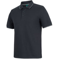 JB's Wear 2CCP Classic Polo - Side View | color:Black/White|view:side