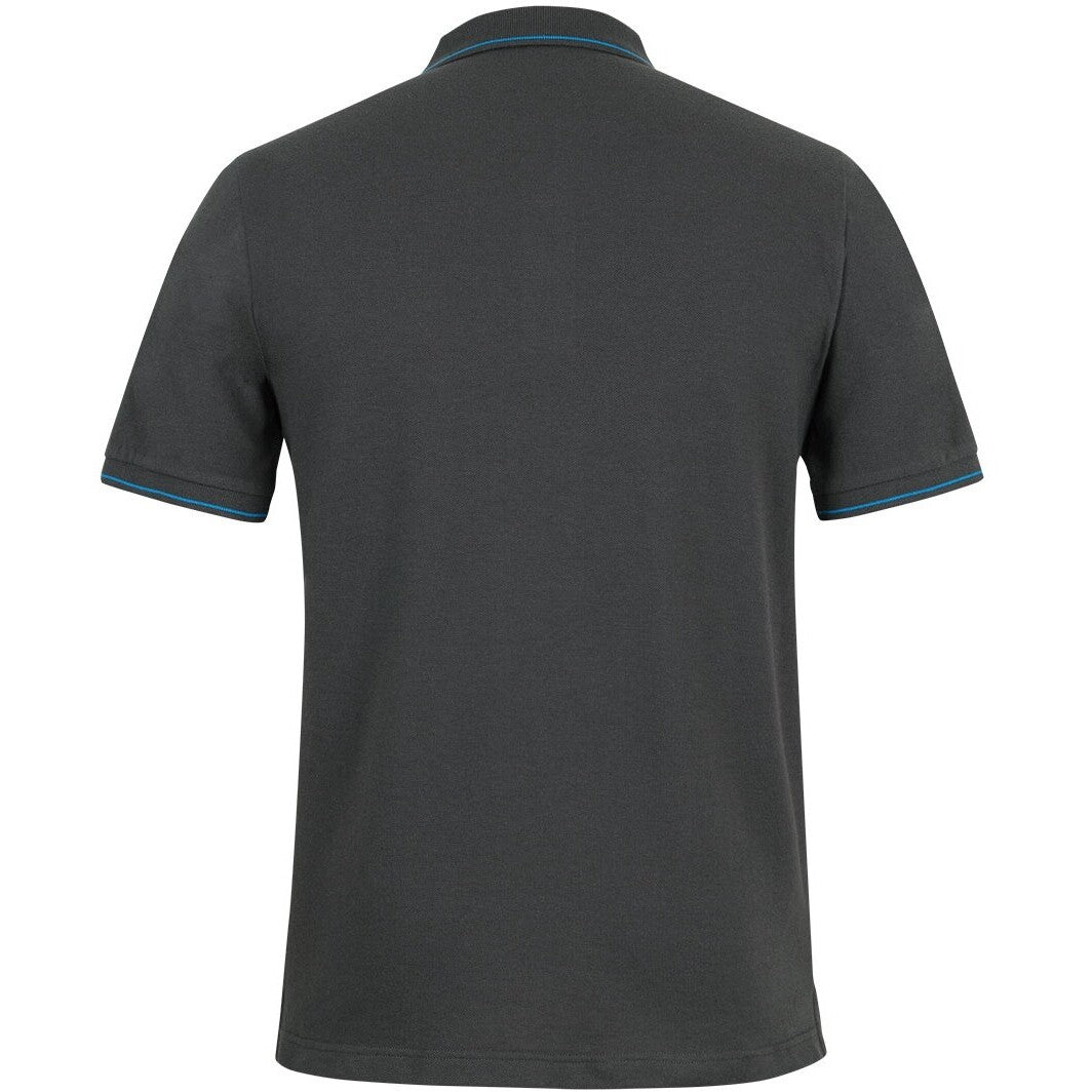JB's Wear 2CCP Classic Polo - Back View | color:Gunmetal/Aqua|view:back