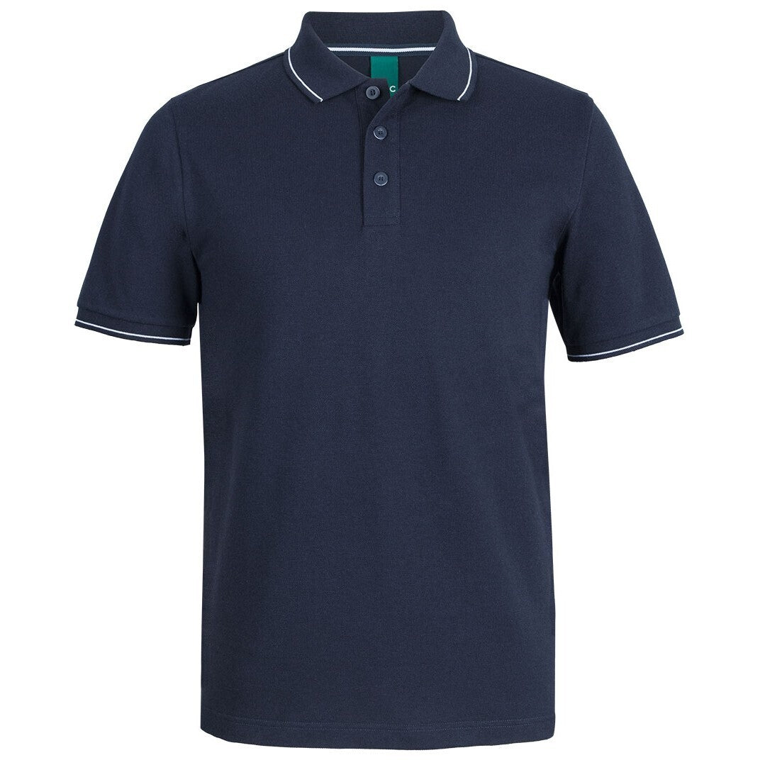 JB's Wear 2CCP Classic Polo - Front View | color:Navy/White|view:front