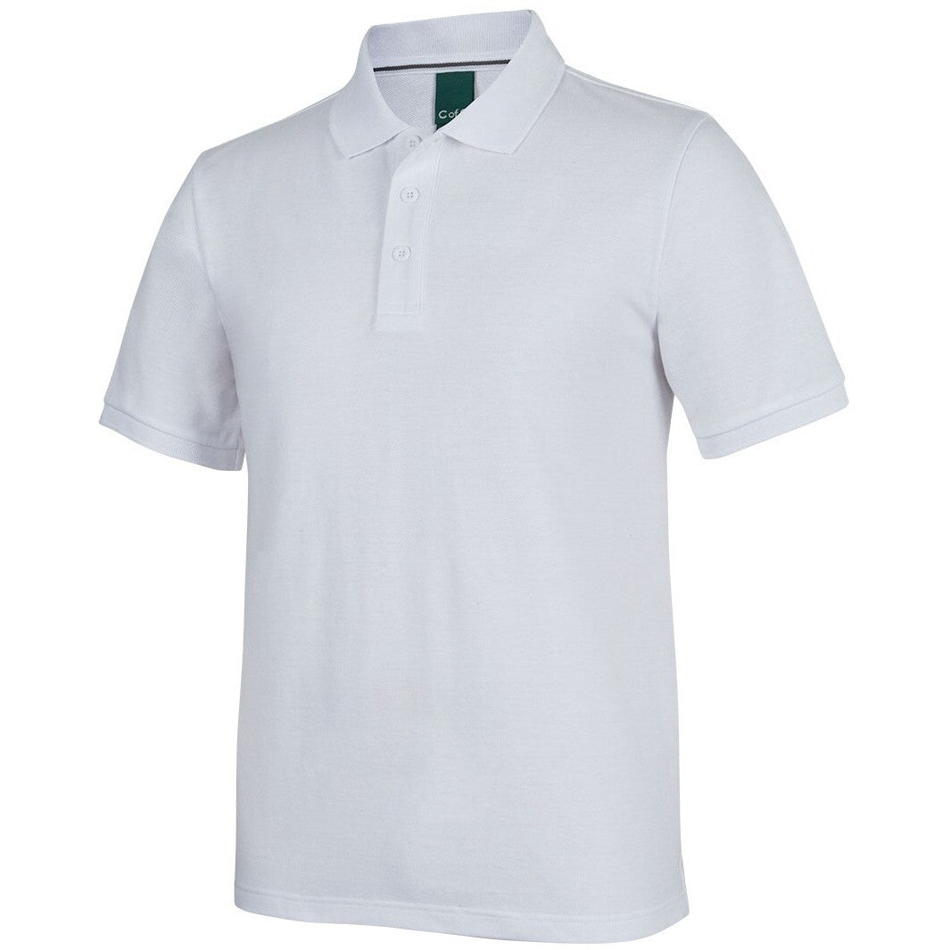 JB's Wear 2CCP Classic Polo - Side View | color:White|view:side