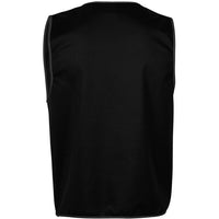 JB's Wear 6HFV Coloured Tricot Vest - Back View | color:Black|view:back