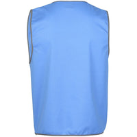 JB's Wear 6HFV Coloured Tricot Vest - Back View | color:Lt Blue|view:back