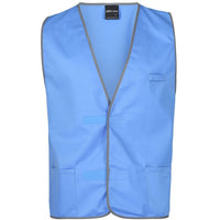 JB's Wear 6HFV Coloured Tricot Vest - Front View | color:Lt Blue|view:front