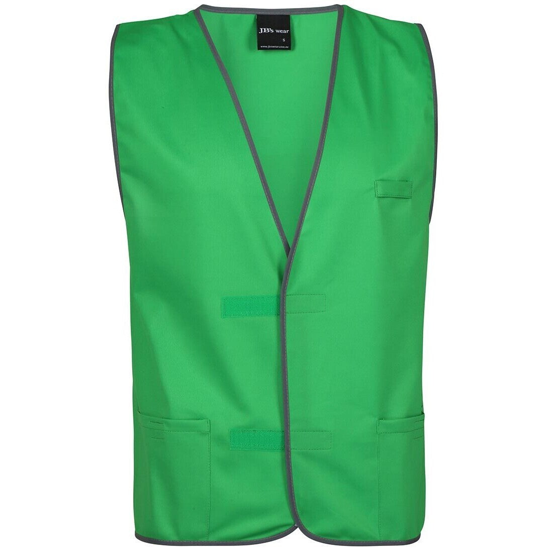 JB's Wear 6HFV Coloured Tricot Vest - Front View | color:Pea Green|view:front