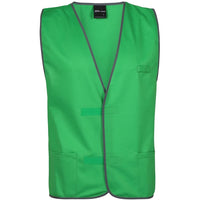JB's Wear 6HFV Coloured Tricot Vest - Front View | color:Pea Green|view:front