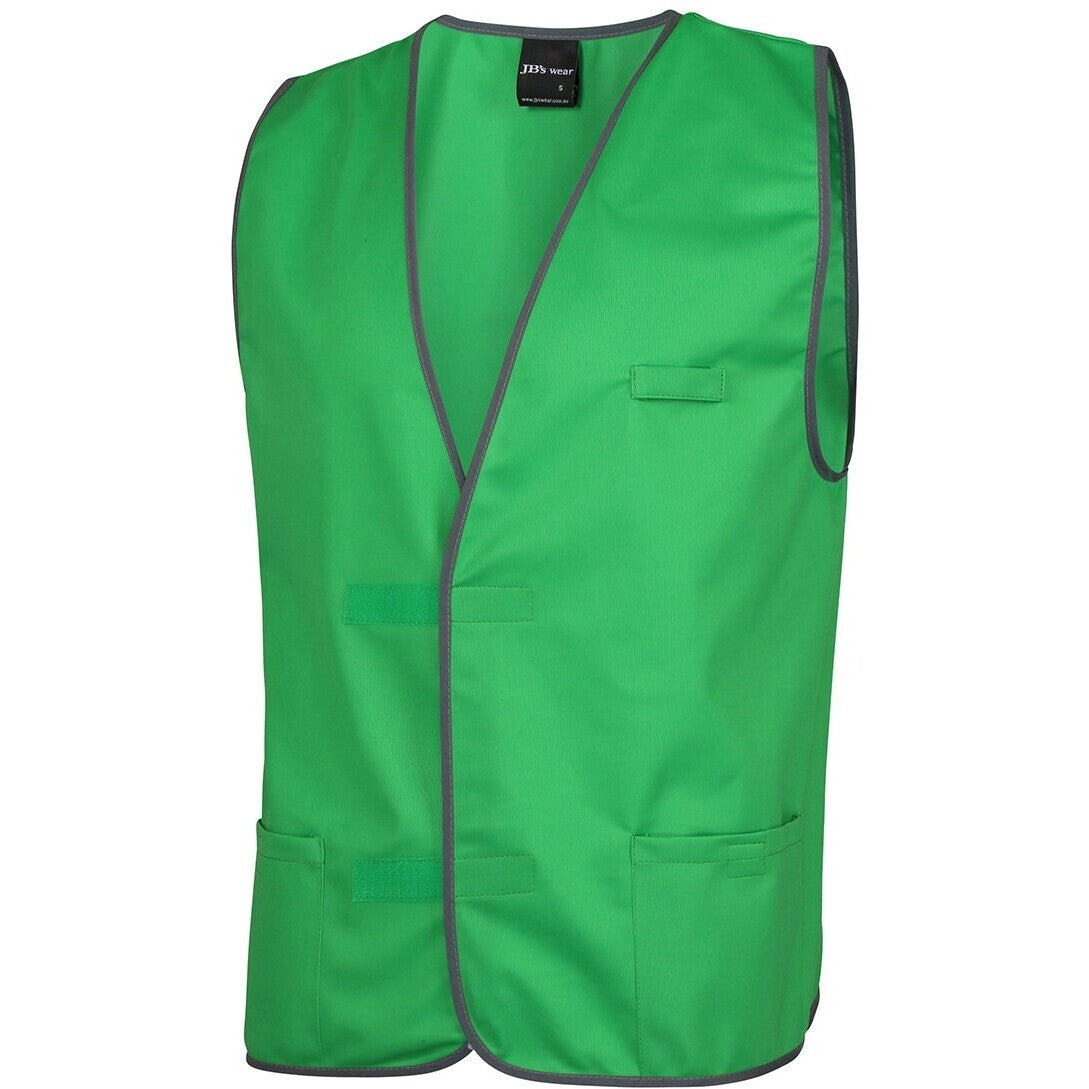JB's Wear 6HFV Coloured Tricot Vest - Side View | color:Pea Green|view:side