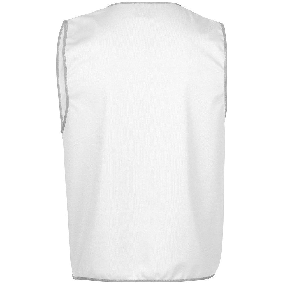 JB's Wear 6HFV Coloured Tricot Vest - Back View | color:White|view:back