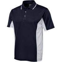JB's Wear 7PP Contrast Polo - Side View | color:Navy/White|view:side