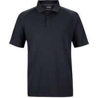 JB's Wear 7STC Contrast Stretch Polo - Front View | color:Black/Charcoal|view:front