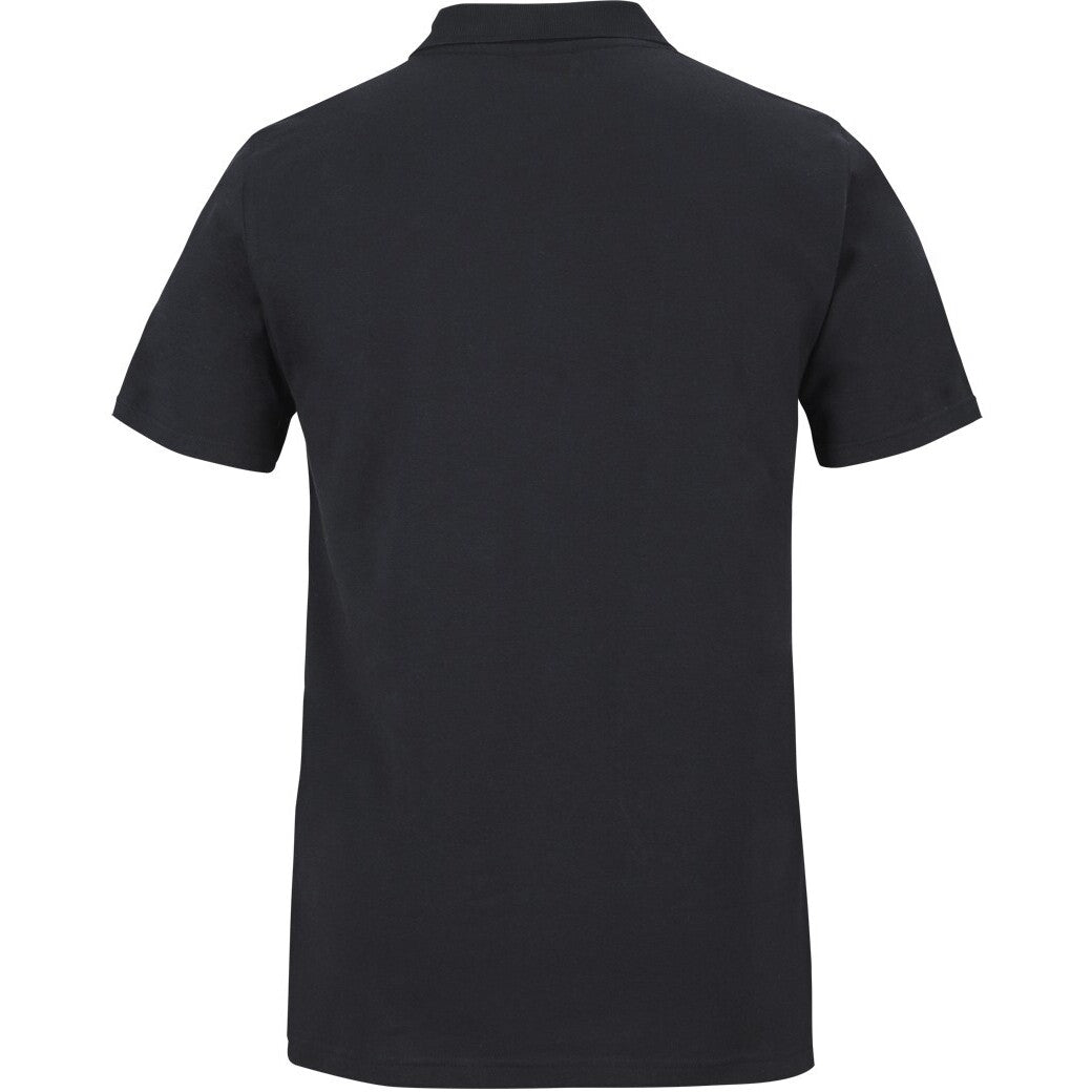 JB's Wear 2STS Cotton S/S Stretch Polo - Back View | color:Black|view:back