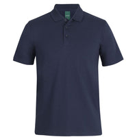 JB's Wear 2STS Cotton S/S Stretch Polo - Front View | color:Navy|view:front