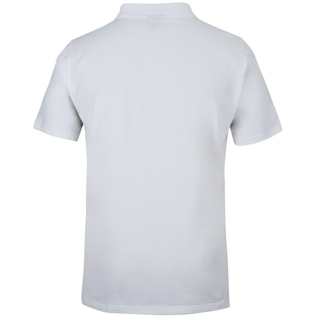 JB's Wear 2STS Cotton S/S Stretch Polo - Back View | color:White|view:back