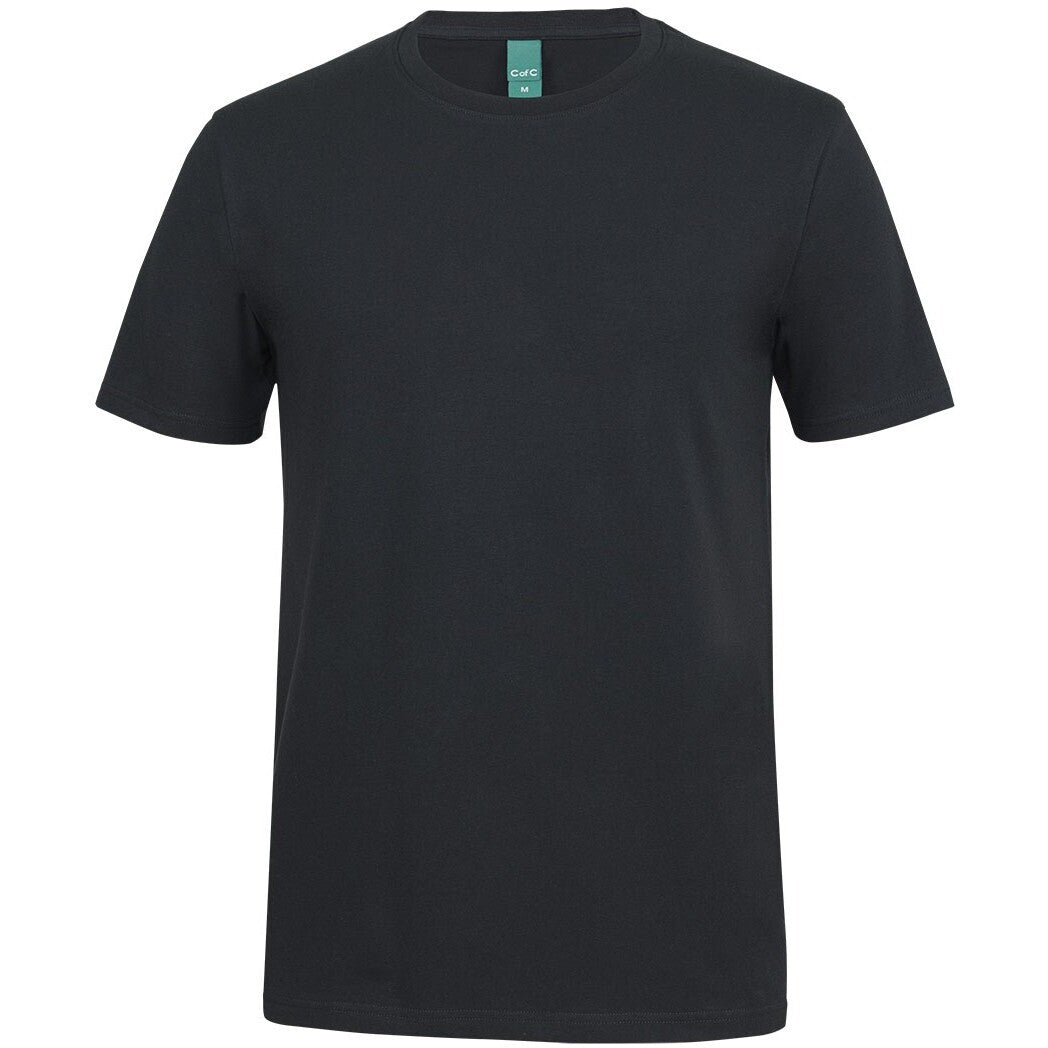 JB's Wear 1STS Cotton S/S Stretch Tee - Front View | color:Black|view:front