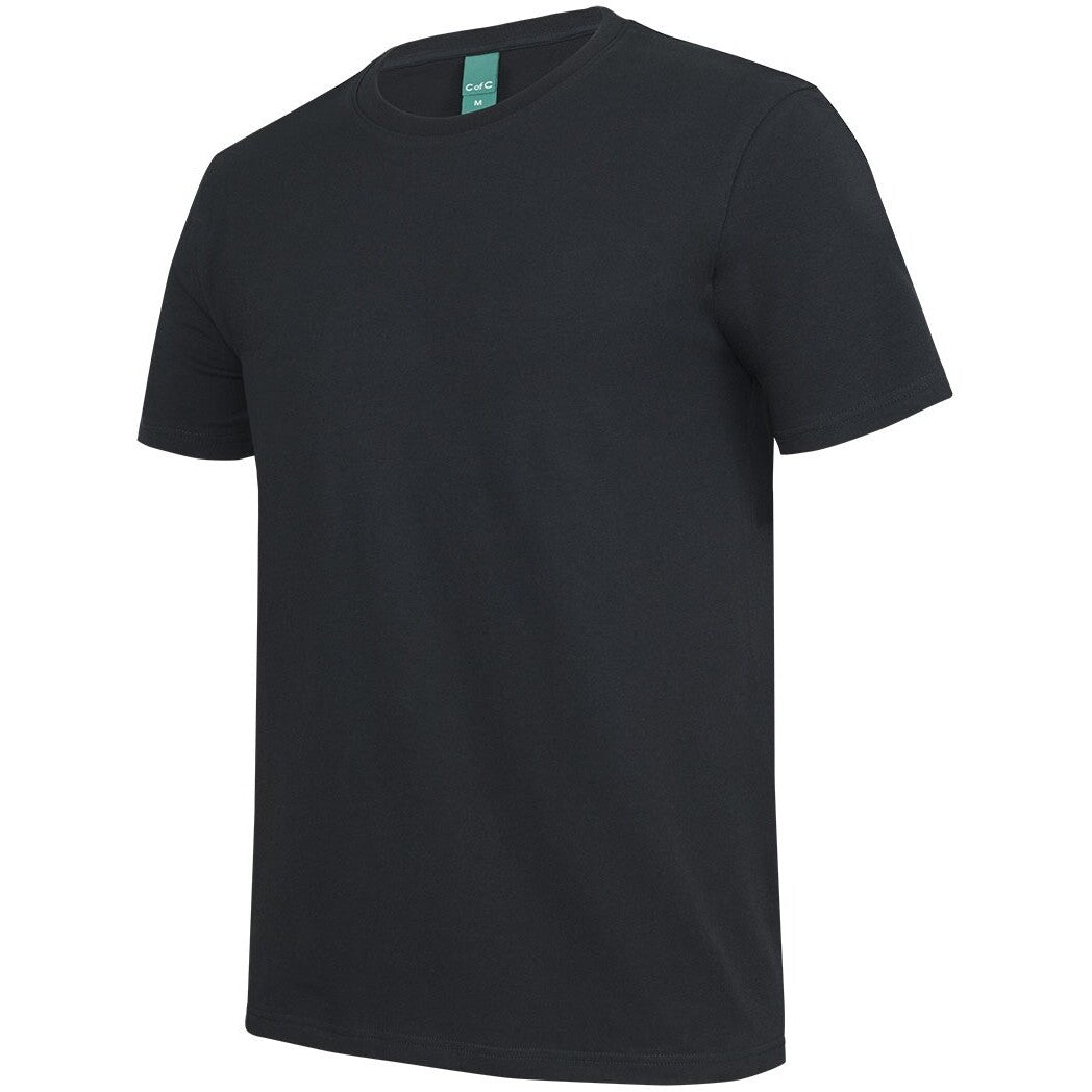 JB's Wear 1STS Cotton S/S Stretch Tee - Side View | color:Black|view:side