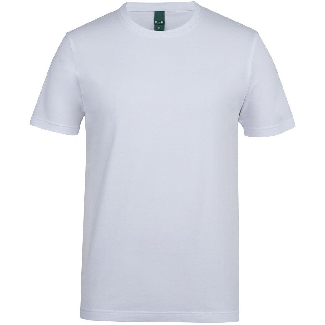 JB's Wear 1STS Cotton S/S Stretch Tee - Front View | color:White|view:front