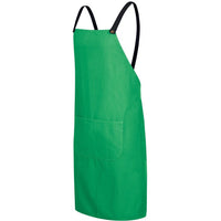 JB's Wear 5ACBC Cross Back Canvas Apron (Without Straps) - Side View | color:Pea Green|view:side