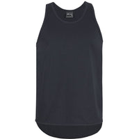 JB's Wear 1SDT Drop Tail Singlet - Front View | color:Black|view:front