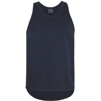 JB's Wear 1SDT Drop Tail Singlet - Front View | color:Navy|view:front