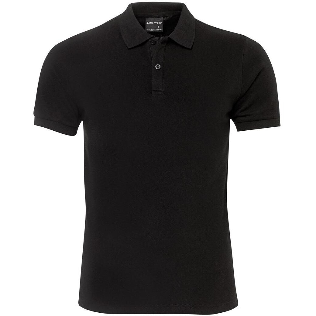 JB's Wear 2FTP Fitted Polo - Front View | color:Black|view:front