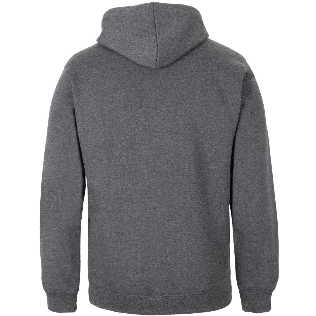 JB's Wear 3FH Fleecy Hoodie - Back View | color:Charcoal Marle|view:back