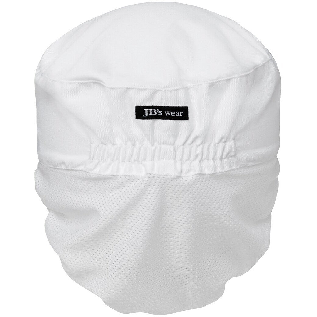 JB's Wear 5HFH Food Prep Hat - Back View | color:White|view:back